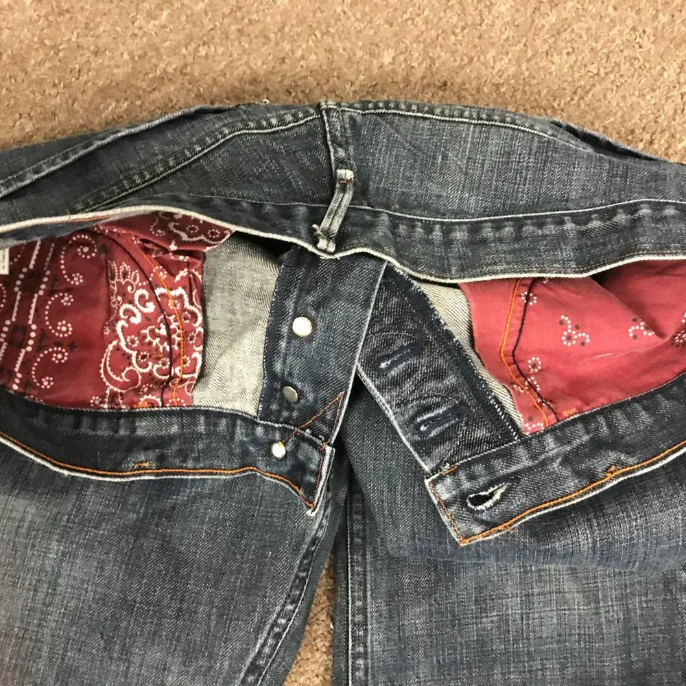 Earnest Sewn blue denim jeans Hemingway 34 vintage
